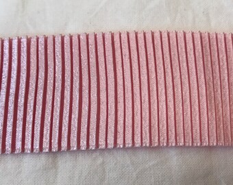 Pink pleated Ribbon approximately 4.5 cm