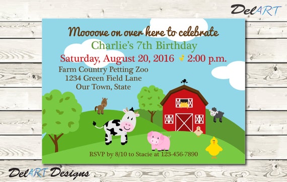 items similar to farm house theme invitation or save the date