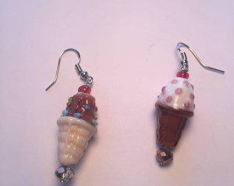 Ice Cream Cone Earrings