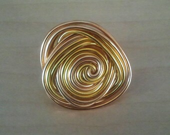 Almond aluminum ring