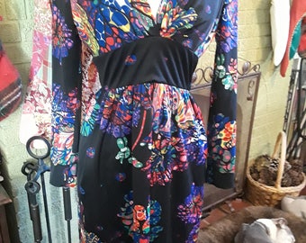 Vintage Shannon Rodgers for Jerry Silverman stained glass dress