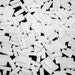 100 1/4 Inch Opal White Border Tumbled Stained Glass Mosaic Tiles
