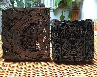 Indonesian Antique Copper Tjaps Fabric Stamps