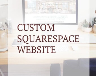 Custom Website Design on Squarespace Platform - Responsive - Website Template