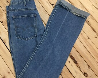 Late 70s Levi's 517 Jeans Orange Tab SF 207 Made in USA 100% Cotton