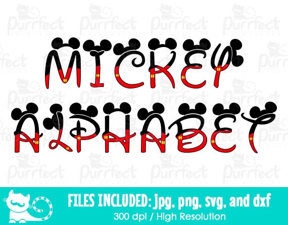 what font is mickey mouse letters