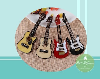 1:12 Miniature Guitar - Acoustic/ Electric - FREE SHIPPING