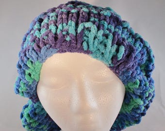Hand Knit Bulky Yarn Slouch Hat