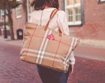 Monogram Tote Bag | Monogrammed Bag | Monogrammed Tote | Personalized Tote | Personalized Gifts for Teachers | Gifts for Her | Birmingham
