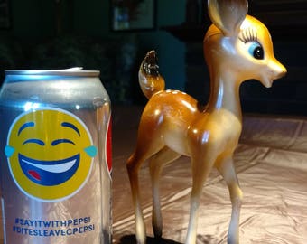 Free Shipping: Figurine, Bambi Deer Hard Plastic, Hong Kong