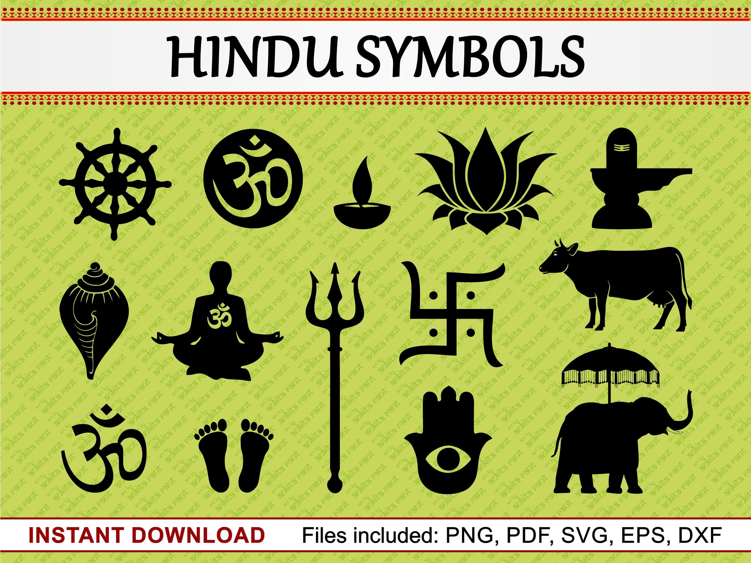 Hindu Symbols Set Of 14 Commercial Use Clipart Trishul Om hindu-symbols-set-of-14-commercial-use-clipart-trishul-om