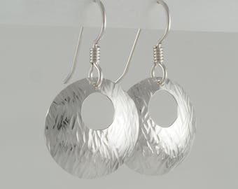 Hand Forged Sterling Silver Earrings 814