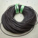100Yards/90Meters Dark Brown Round Genuine Leather Cord,2MM Leather String DIY for Necklace Bracelet Jewelry Findings---SL1027