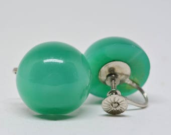 Lovely green tone earrings