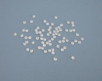 Bag of 34 rhinestone faceted glass crystal 4.8 mm