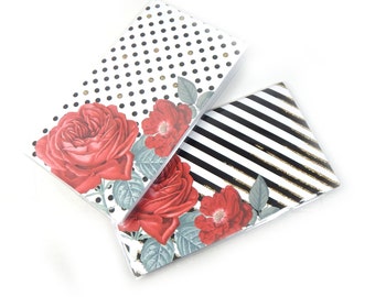 2018 2019 mini planner floral geometric coral and navy