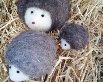 Different sizes Hedgehog felted hedgehog