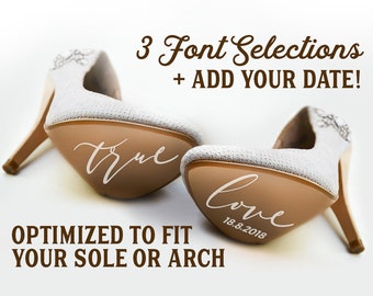 Personalised Wedding Shoe Decals Personalised Wedding Shoe Decals