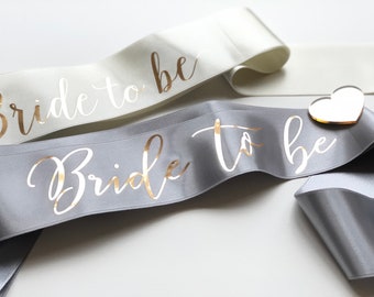 Bachelorette sash, Classy sash, Metallic gold sash, Bride to be sash, Bridesmaid gift, Bachelorette party, Gift for bride, Hen party sash