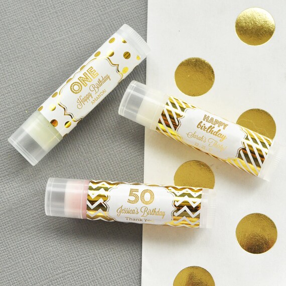  50th Birthday Party Favors Lip Balm Favors Unique Birthday 