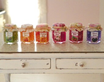 dollhouse miniature jar jams