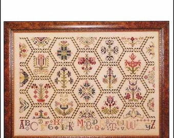 ROSEWOOD MANOR Parchment Tapestry counted cross stitch patterns at thecottageneedle.com