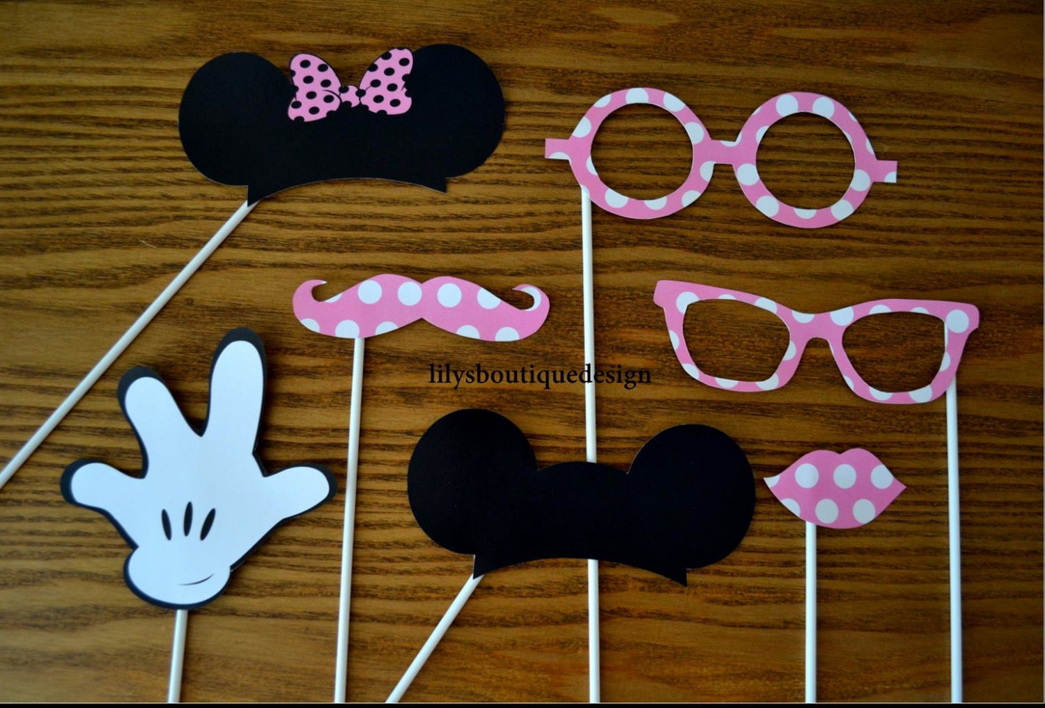 Mickey & Minnie Mouse Photo Booth Props