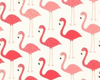 Urban Zoologie Flamingos by Robert Kaufman - Any Yardage Amount