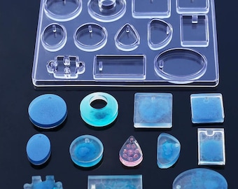 12 Designs Cabochon Silicone Mold , epoxy resin mold for jewelry