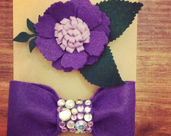 Flet bow and flower