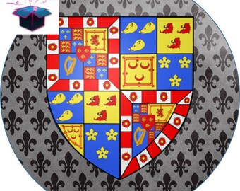 1 cabochon clear 25 mm medieval theme