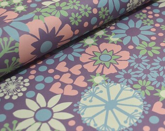 Decorative Floral Paper - Ditsy Flowers and Hearts