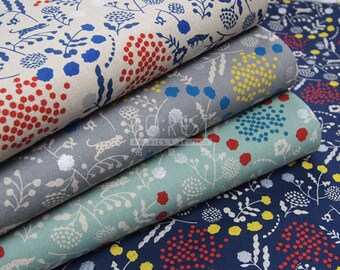 Echino 2018SS sprout cotton linen Japanese Fabric - 50cm