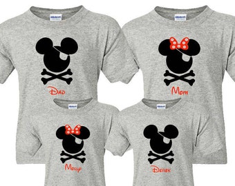SALE!! Pirate Family Vacation Shirts, Matching Pirate Night Shirts, Disney Family Vacation, Disney Cruise, Disney Family Shirt