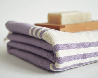 SALE 70 OFF / BathStyle / No14 Lilac / Turkish Beach Bath Towel Peshtemal / Bath, Beach, Spa, Swim, Pool Towels