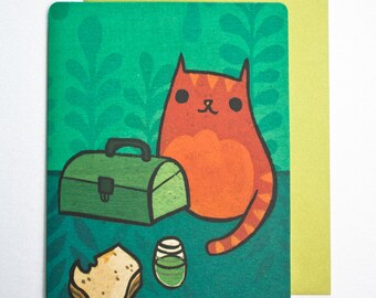 Coworker birthday card - funny office birthday greeting card - cat birthday greeting card