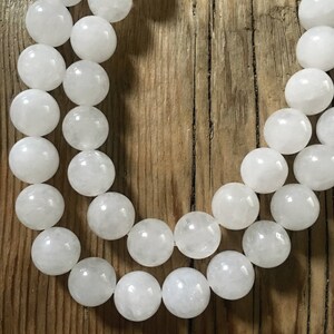 Moonstone Round Beads - Grade A - 10mm Round - Center Drilled - Iridescent Gemstone Beads - Polished - 10 Beads per Order