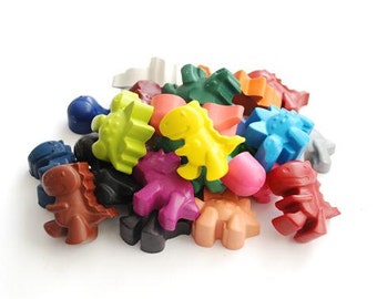 Dinosaur crayons - Handmade Crayons - Dinosaur Crayon Tub - Dinosaur Party - Party Favour - Birthday Gift - Dinosaur Party Favours