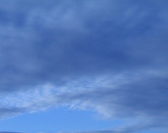 The blue sky is an original photograph