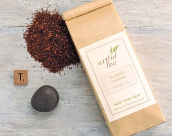 Organic Rooibos Herbal Tea • 4 oz. Kraft Bag • Luxury Loose Leaf Tea • Caffeine Free