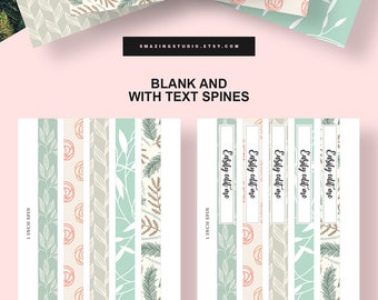 Binder Cover Printable, Set of 5 Covers + Spines, Binder Insert, Planner Cover, Teacher Binder, School Binder Insert, Printable Binder Cover
