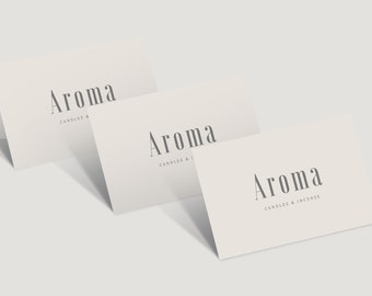 Beige, Grey, Business Card Design, Business Card Template, Modern Business Card, Classy Business Card, Elegant Business Card, Professional