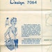 Alice Brooks Design 7064 Mail Order Tie Halter Top Sewing Pattern Embroidery Too Unused 1954
