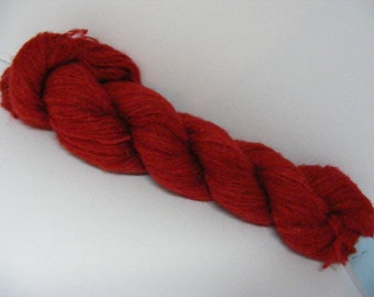 DESTASH SALE... Was 8.50... Now 6.00... Ruby Red Merino Wool Mohair Blend Yarn...50 grams...210yd