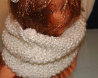 White neck scarf
