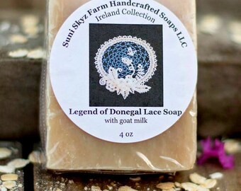 Donegal Lace Soap - Irish Soap - Ireland Collection - Spa Soap - Goat Milk Soap - Natural Soap - Handmade Soap - Suni Skyz Farm Soap