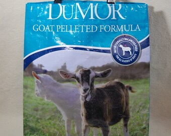 TOTE or MARKET bag, goat