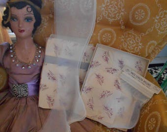 1940's-50's White Knee High Nylons in Original Box Never Worn 5 Pair
