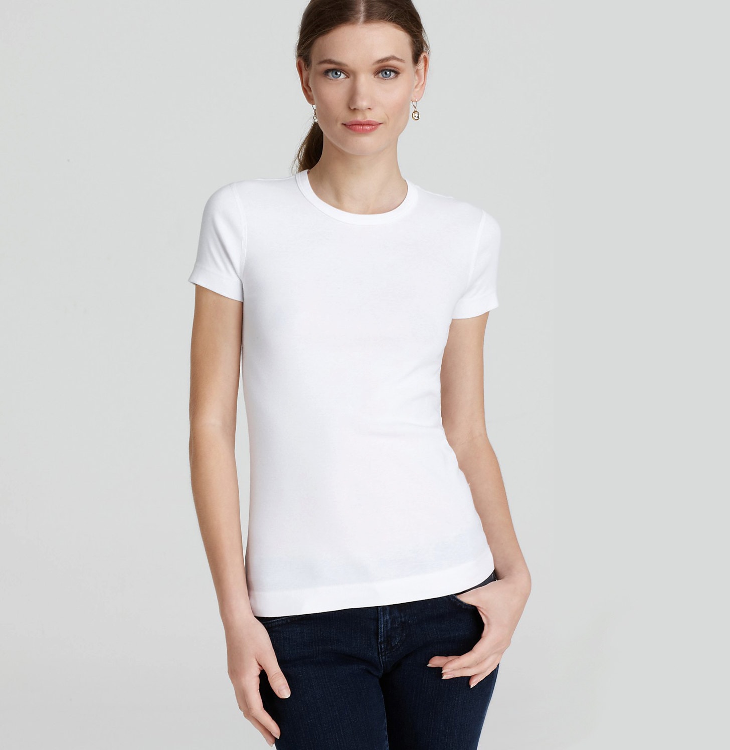 white plan shirt