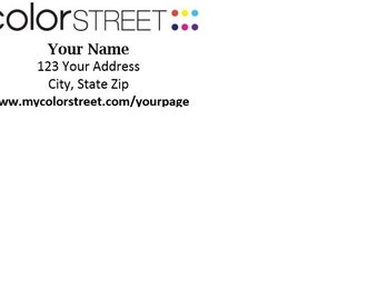 Return Address Labels (Color Street Stylist)